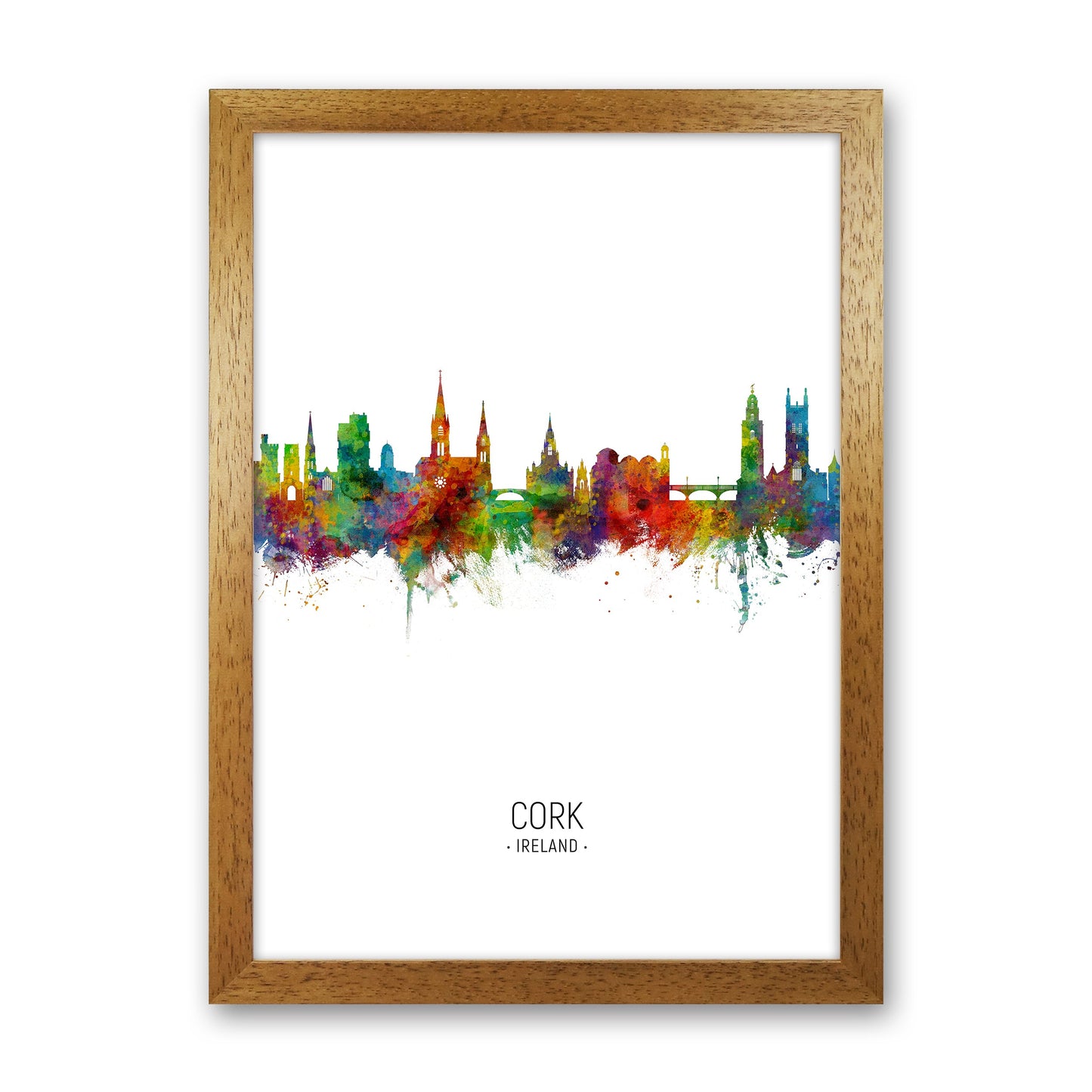 Kork Irland Skyline Porträt Kunstdruck
