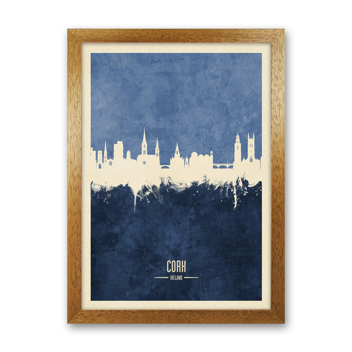 Kork Irland Skyline Porträt Marine Kunstdruck