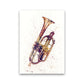 Cornet Aquarell Musik Kunstdruck