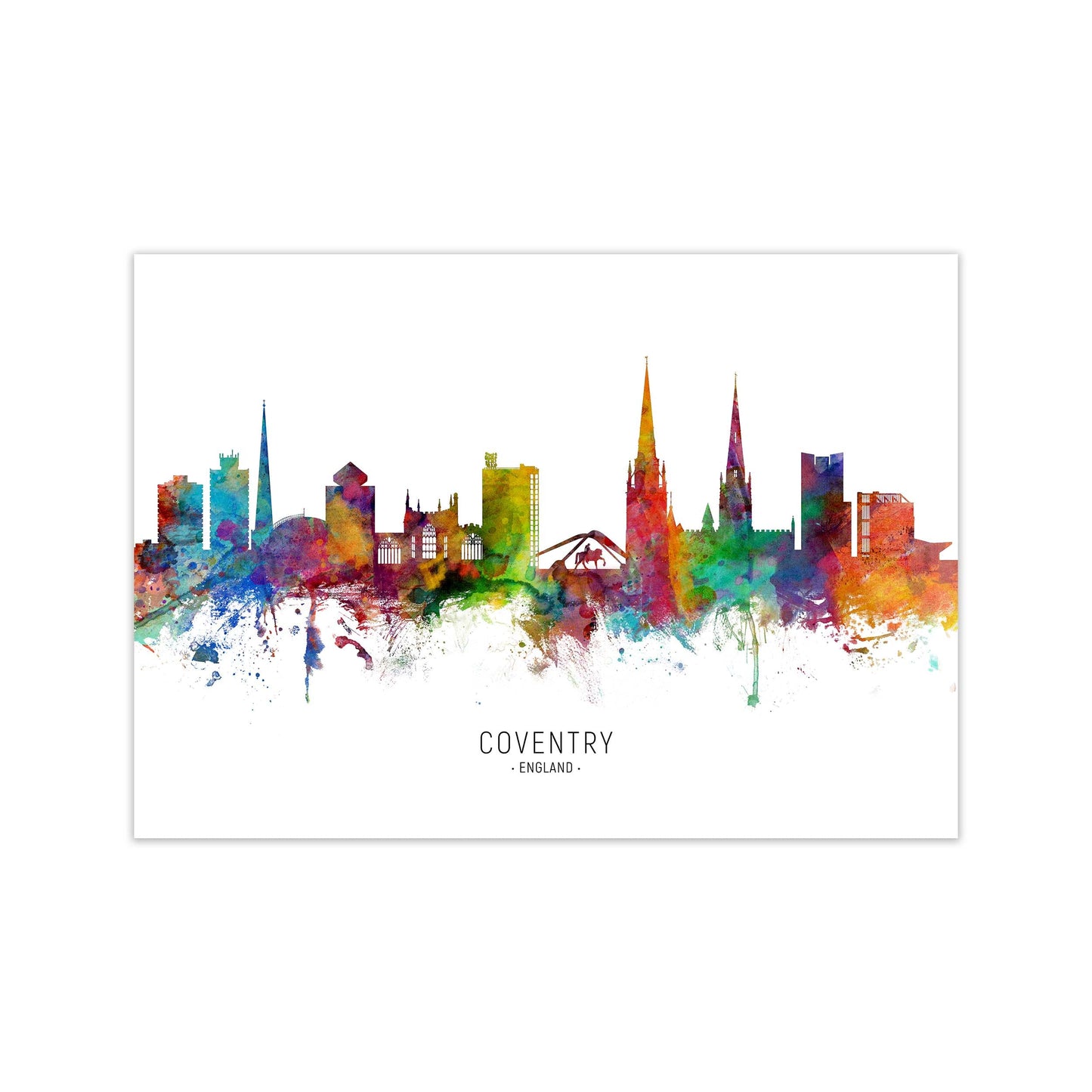 Coventry England Skyline Kunstdruck