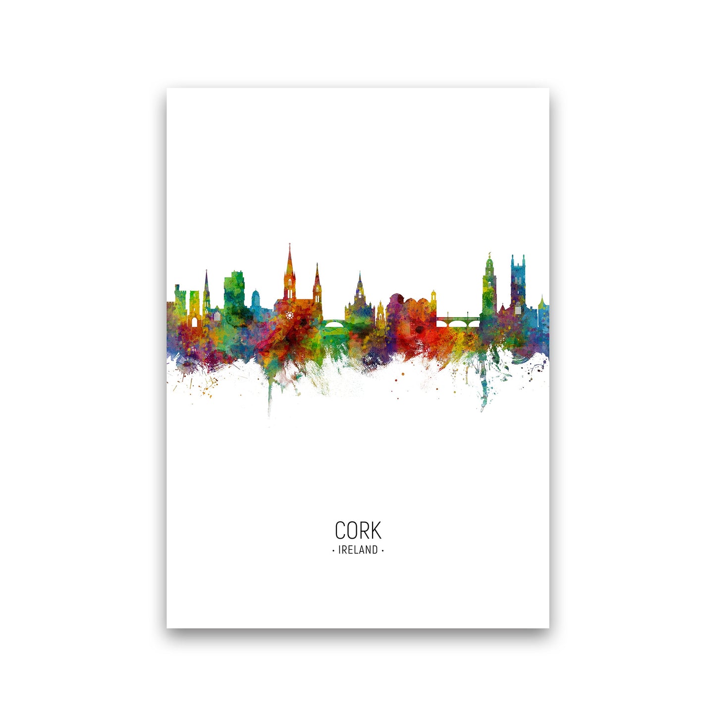Kork Irland Skyline Porträt Kunstdruck