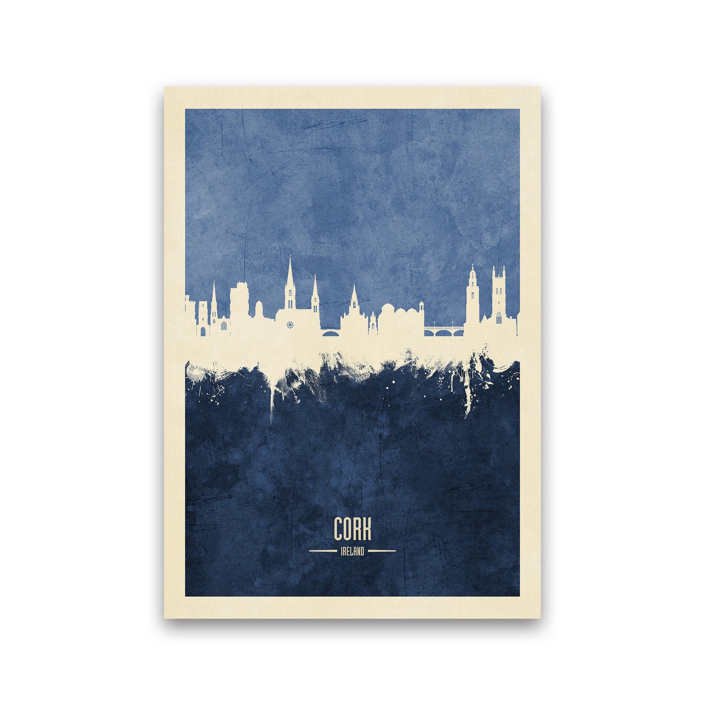 Kork Irland Skyline Porträt Marine Kunstdruck