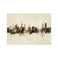 Kork Irland Skyline Vintage Kunstdruck