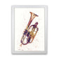 Cornet Aquarell Musik Kunstdruck