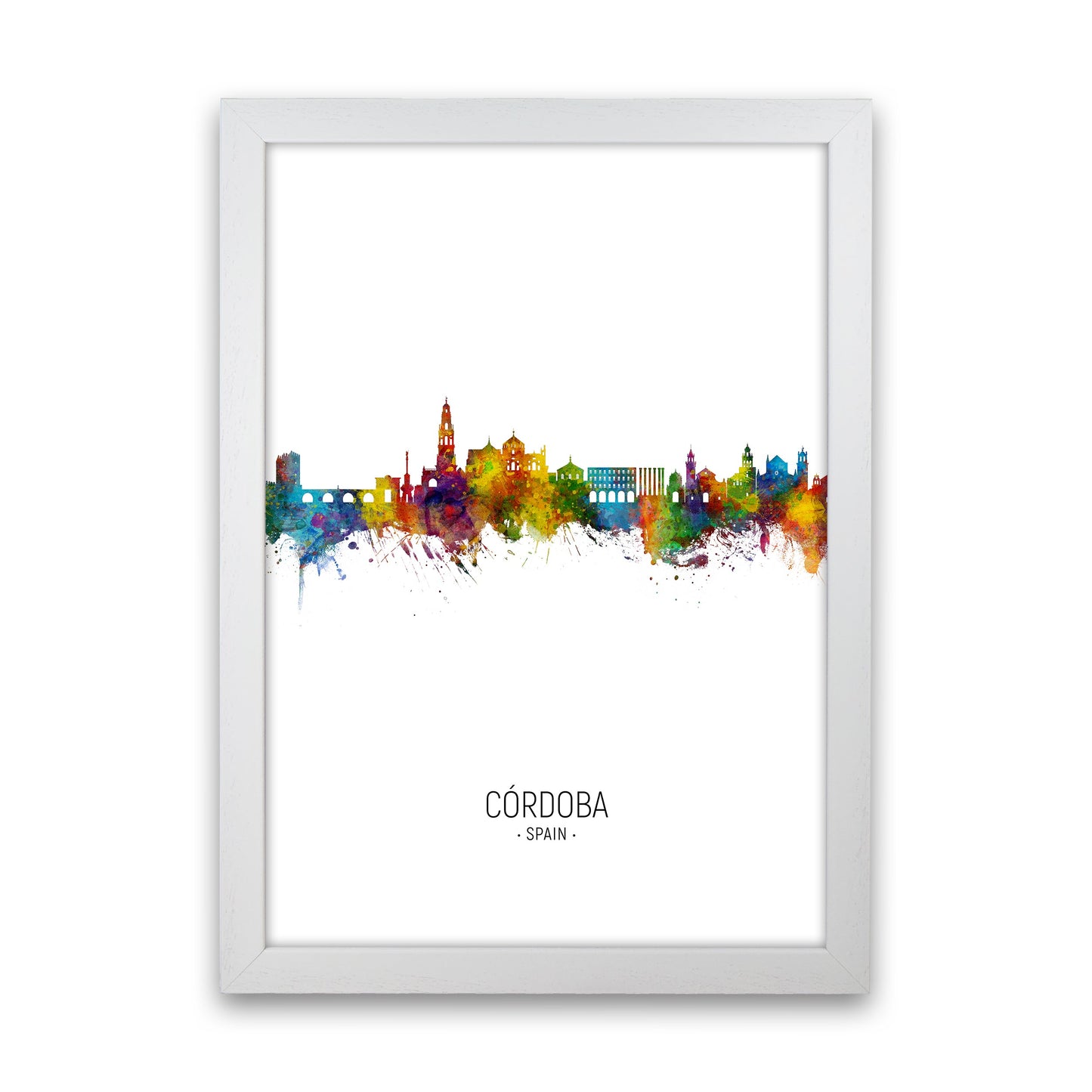 Cordoba Spanien Skyline Porträt Kunstdruck