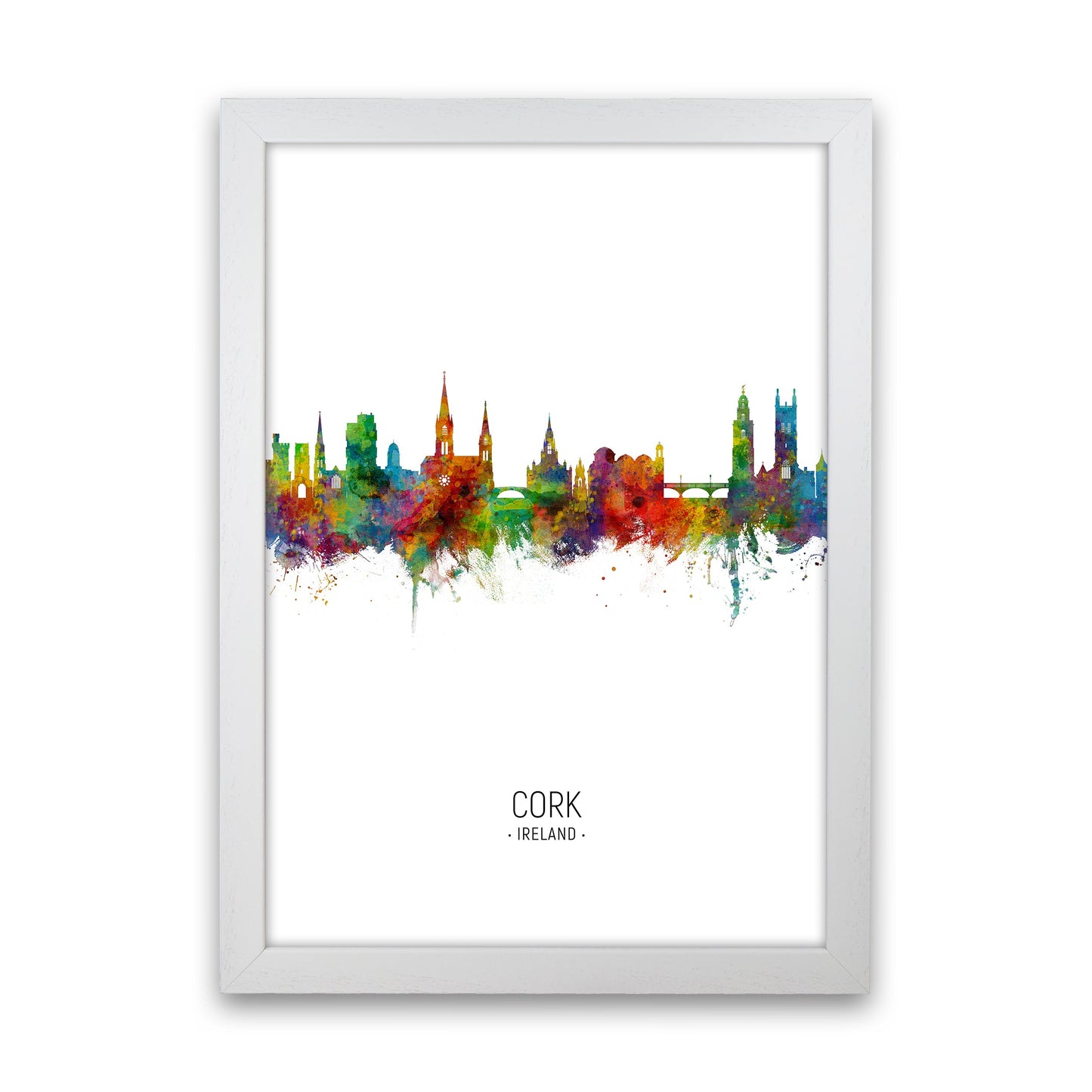 Kork Irland Skyline Porträt Kunstdruck