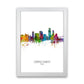 Corpus Christi Texas Skyline Porträt Kunst Druck