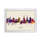 Coventry England Skyline Herbst Stadtname Kunstdruck