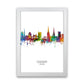 Coventry England Skyline Porträt Kunstdruck