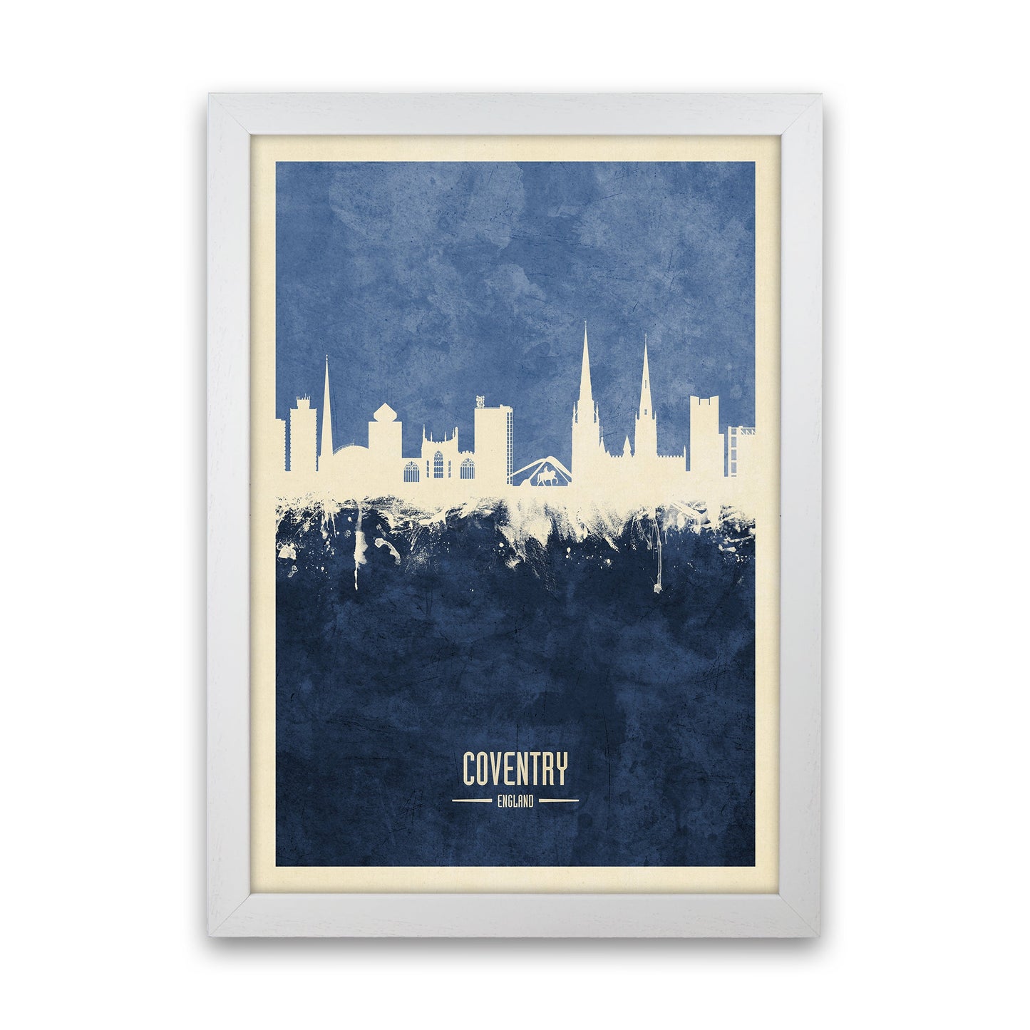 Coventry England Skyline Porträt Marine Kunstdruck