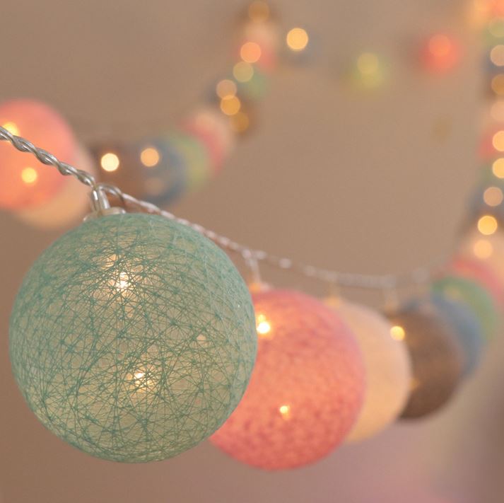 Royallure Baumwollballon-Lichterkette – Gemütliche Dekoration für Zuhause & Feiern