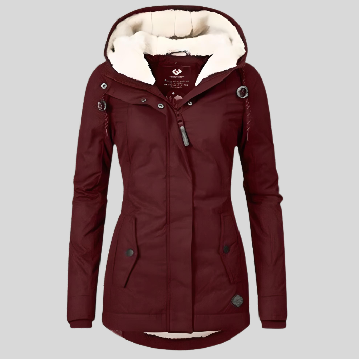 Frendorf | Wasserdichte und warme Winterjacke mit Kapuze für Damen