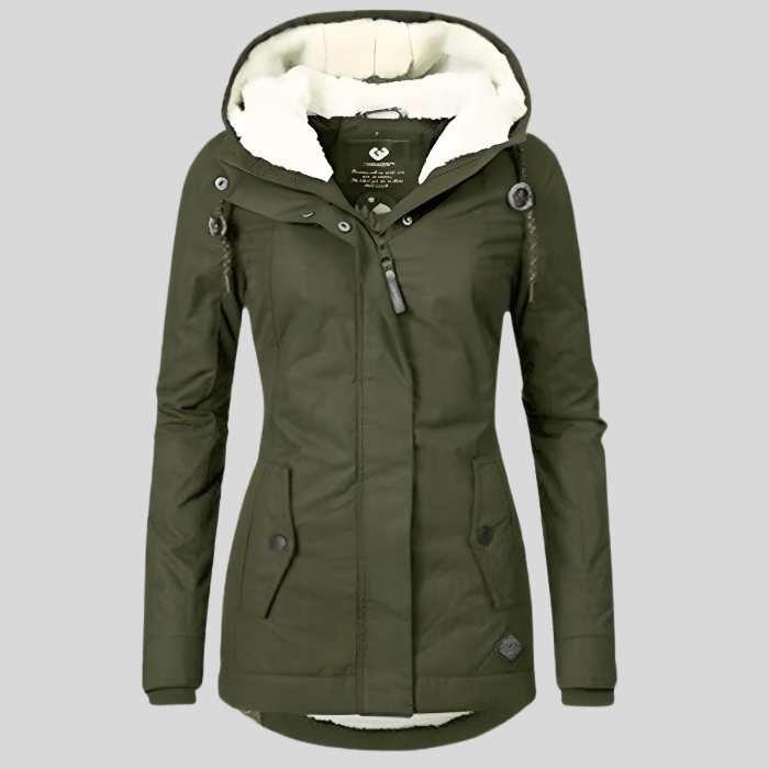 Frendorf | Wasserdichte und warme Winterjacke mit Kapuze für Damen