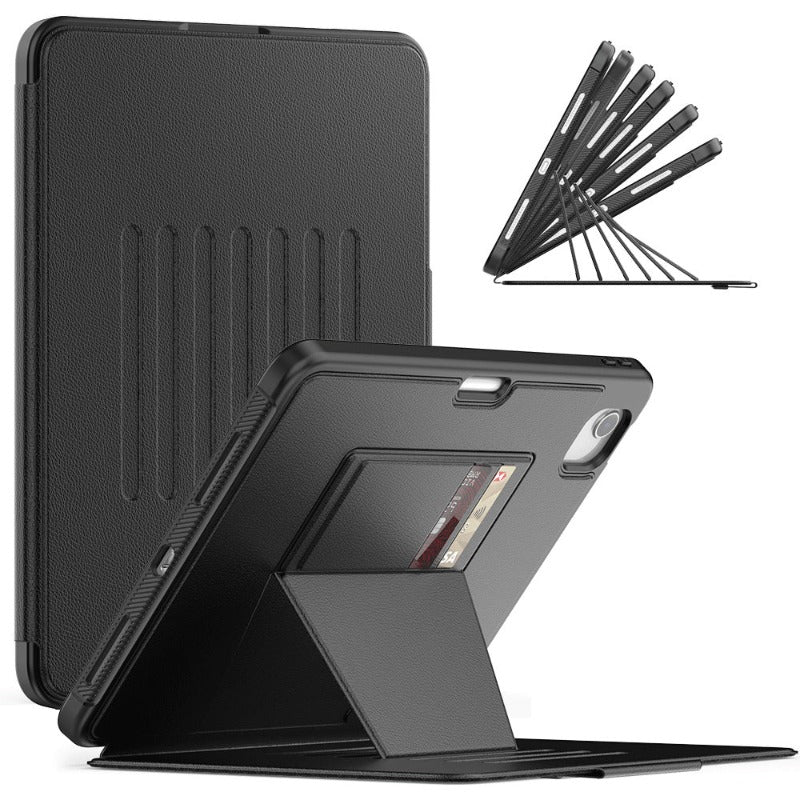 Frendorf | Magnetische Stand PU-Lederhülle mit Kartensteckplatz für iPad