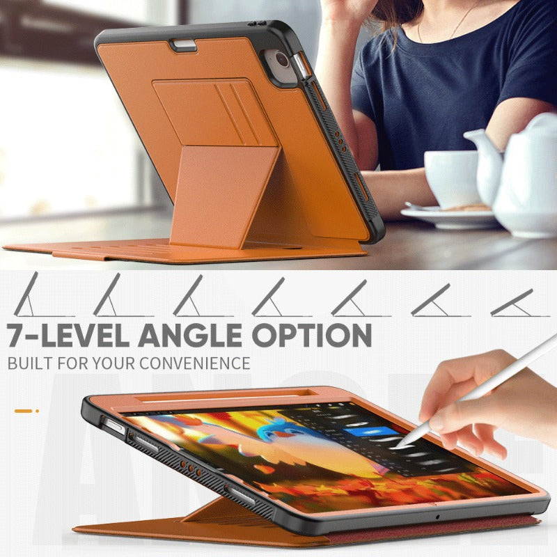 Frendorf | Magnetische Stand PU-Lederhülle mit Kartensteckplatz für iPad