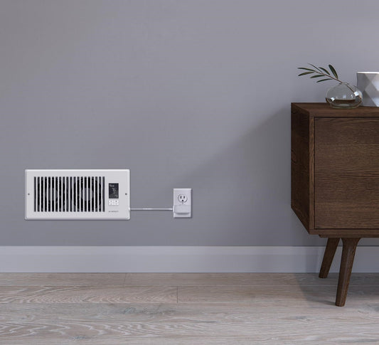 Frendorf | Bluetooth-gesteuerter Register-Luftventilator Booster - 10-Gang Dualmotor HVAC Luftstromverstärker für leises Heizen & Kühlen