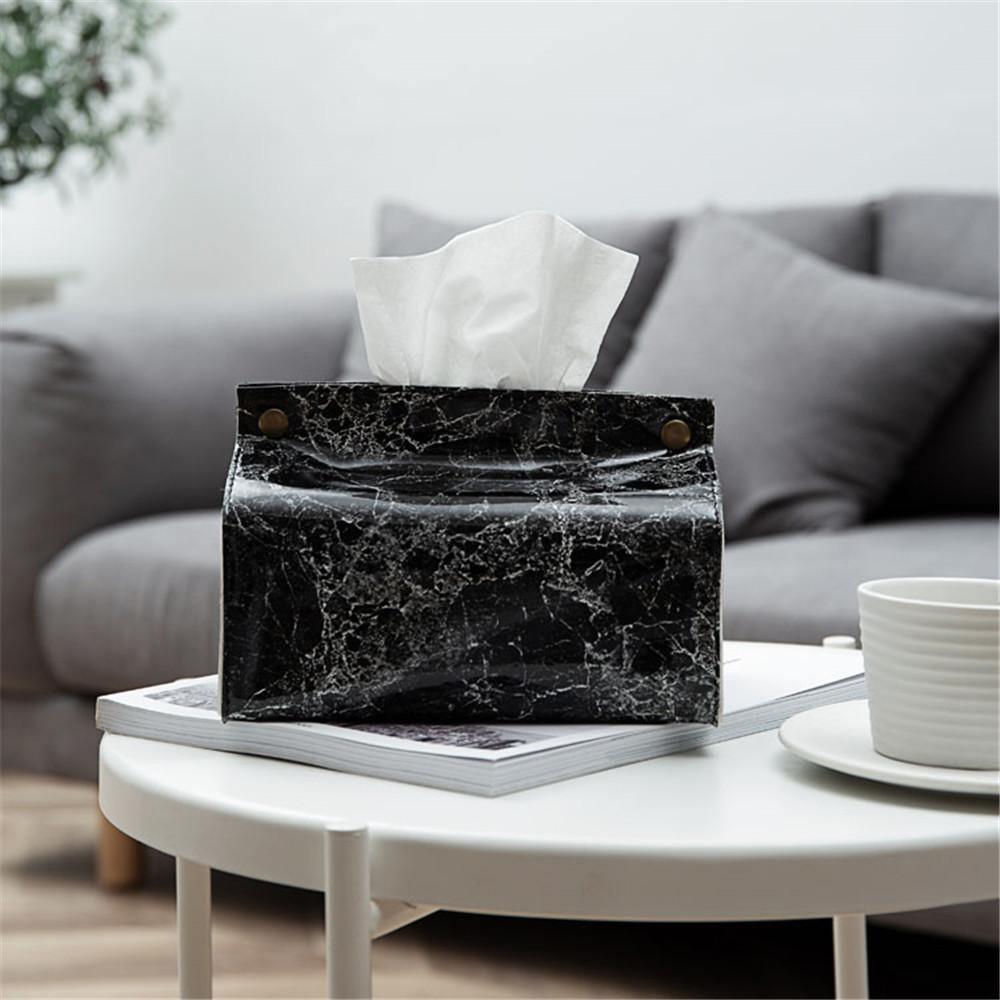 Frendorf | StoneLuxe Marmor-Taschentuchbox | Elegantes Design | Stilvolle Aufbewahrung für Zuhause