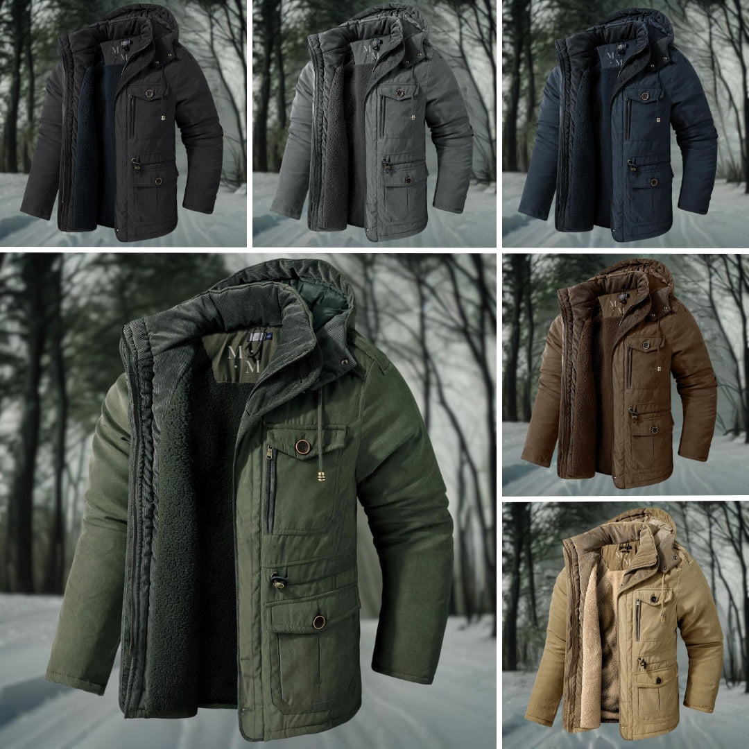 Frendorf | warme Parka-Jacke für Herren mit Kapuze