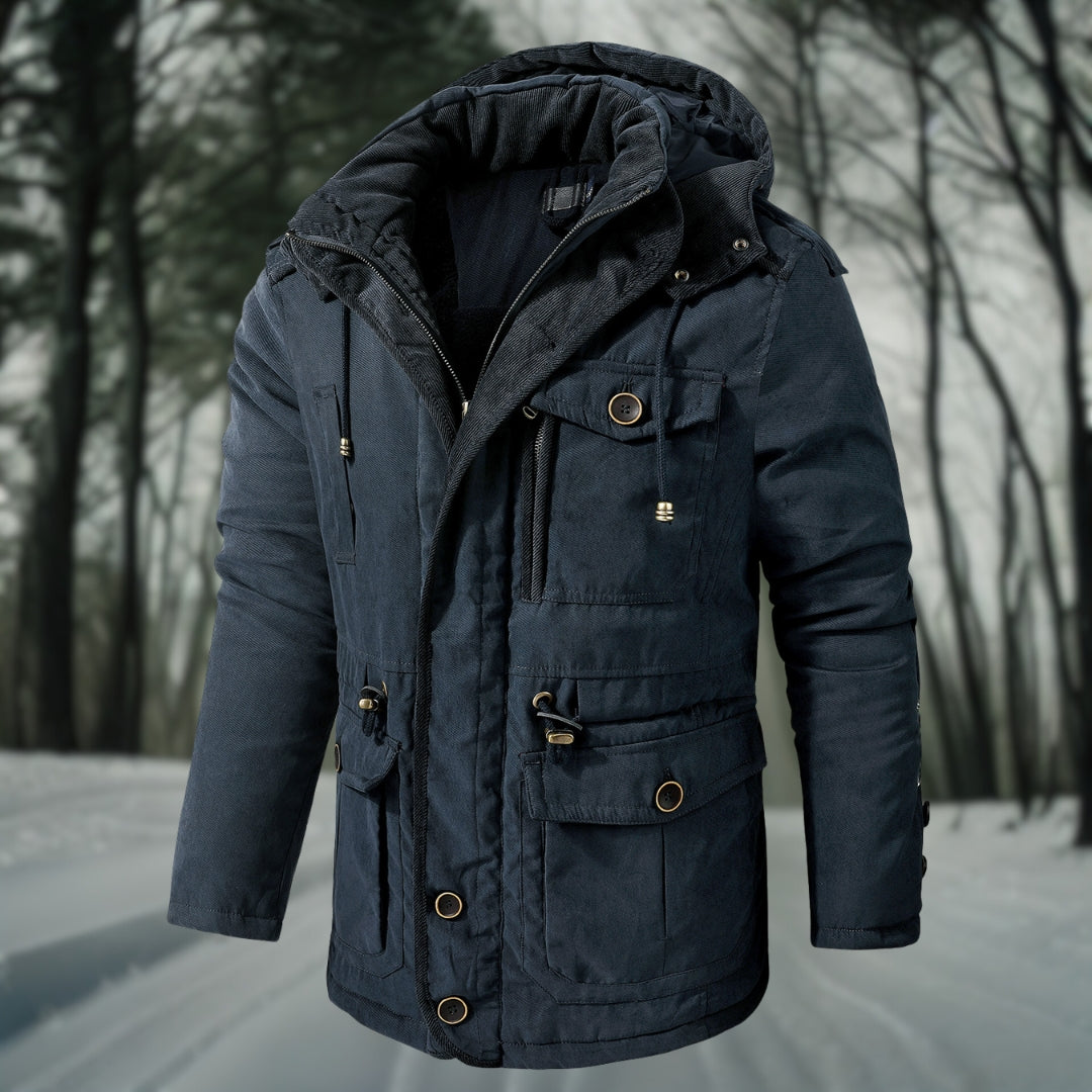 Frendorf | warme Parka-Jacke für Herren mit Kapuze