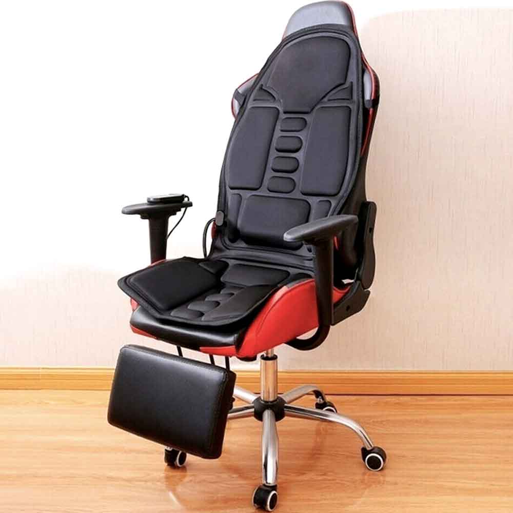 Frendorf | Mode Massagestuhlauflage mit beheiztem Nackenkissen für Auto und Zuhause