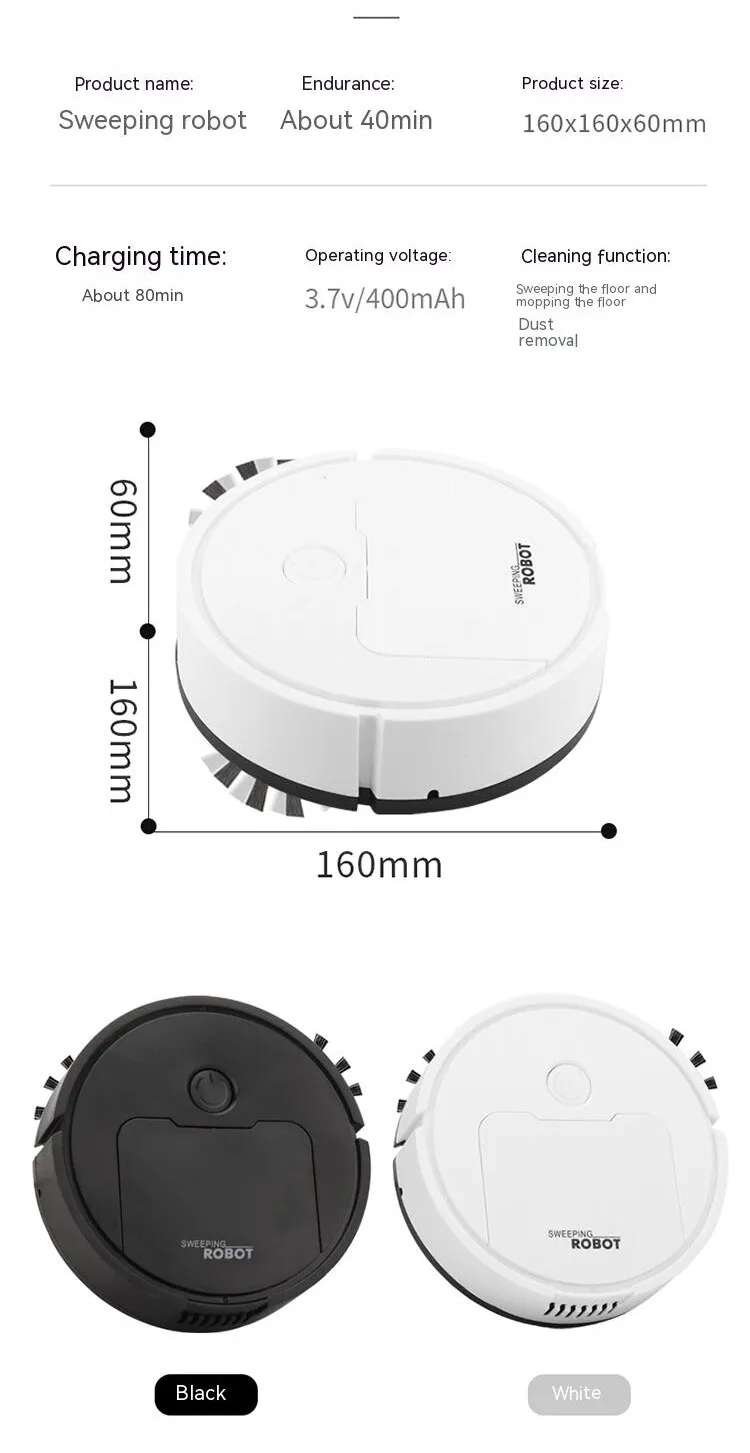 Frendorf | Mini Roboterstaubsauger | Alles-in-einem intelligentes Gerät