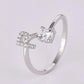 Frendorf | Alphabet-Strass-Silberring