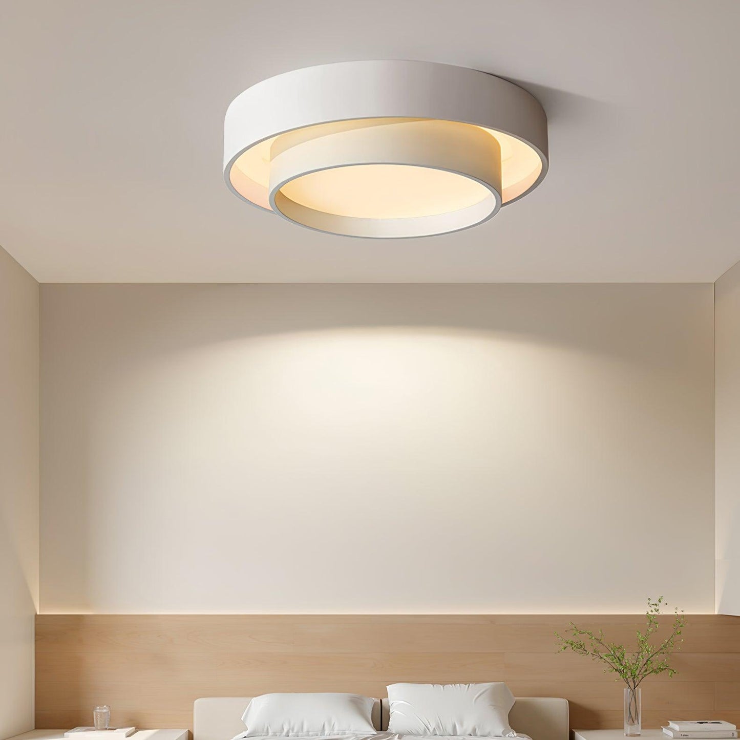 Frendorf | LuxeMelody Moderne LED Deckenleuchte | Elegantes Design | Energiesparende Beleuchtung für Zuhause
