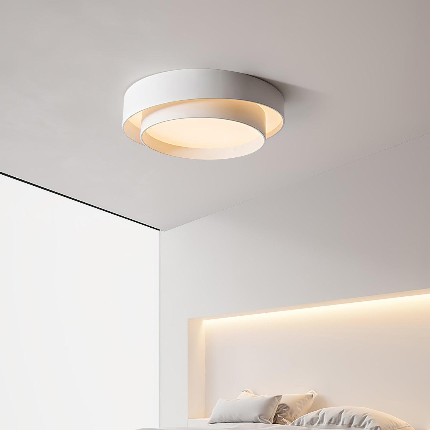 Frendorf | LuxeMelody Moderne LED Deckenleuchte | Elegantes Design | Energiesparende Beleuchtung für Zuhause