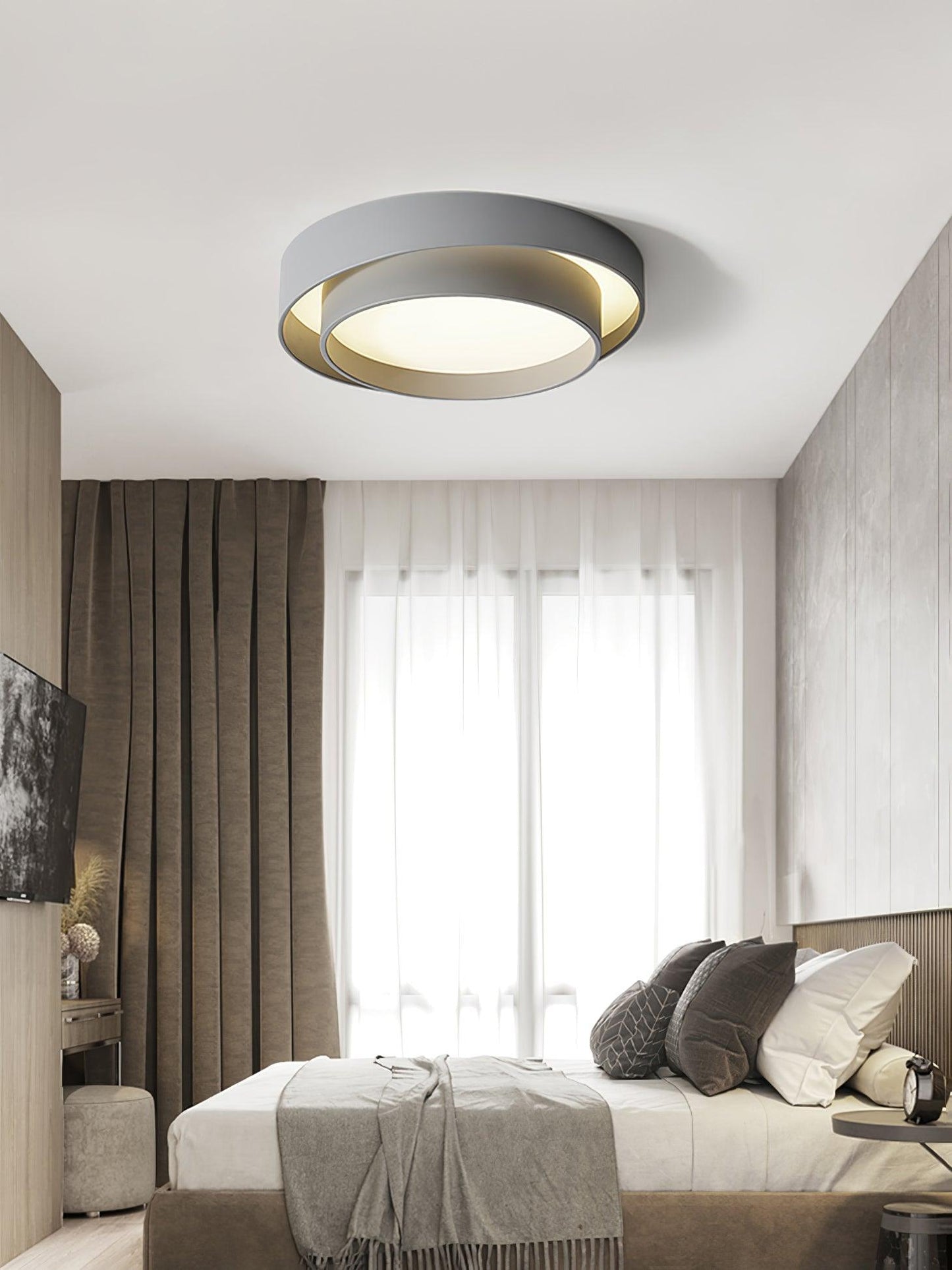 Frendorf | LuxeMelody Moderne LED Deckenleuchte | Elegantes Design | Energiesparende Beleuchtung für Zuhause