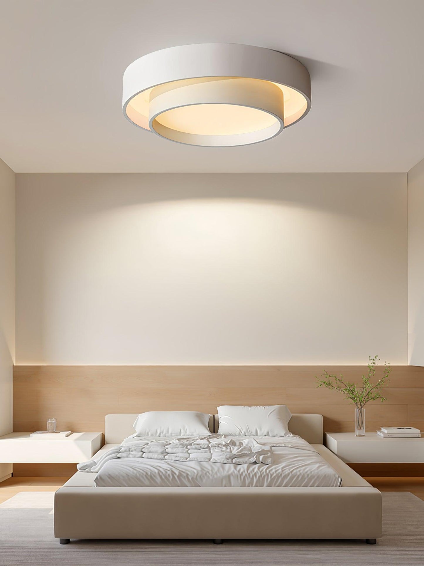 Frendorf | LuxeMelody Moderne LED Deckenleuchte | Elegantes Design | Energiesparende Beleuchtung für Zuhause