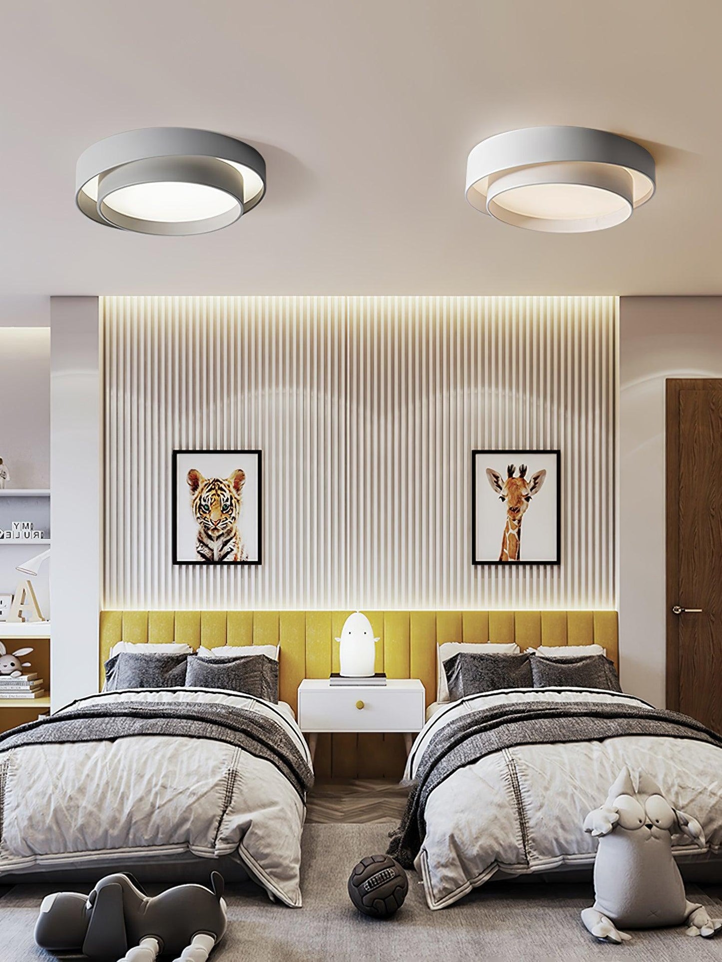 Frendorf | LuxeMelody Moderne LED Deckenleuchte | Elegantes Design | Energiesparende Beleuchtung für Zuhause