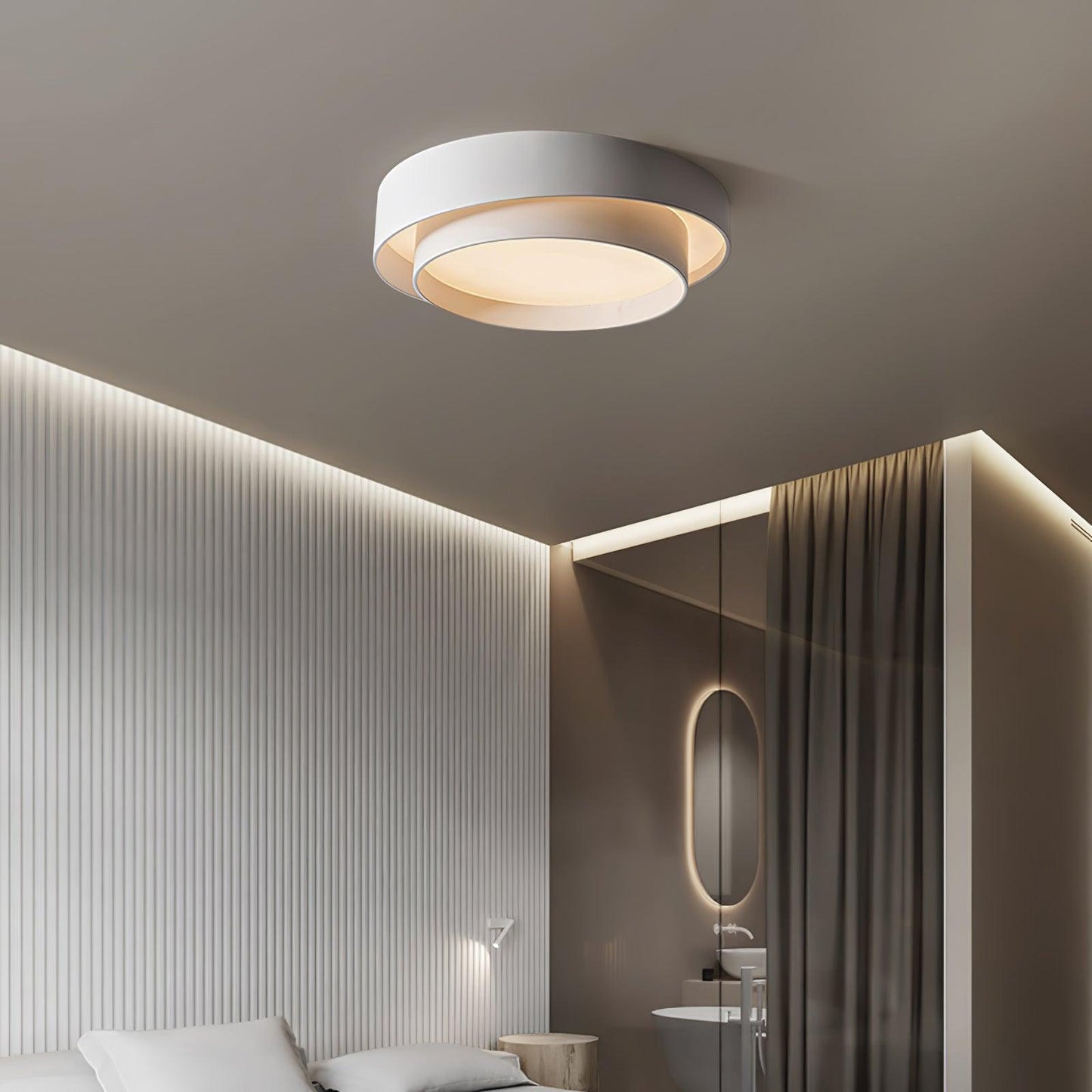 Frendorf | LuxeMelody Moderne LED Deckenleuchte | Elegantes Design | Energiesparende Beleuchtung für Zuhause