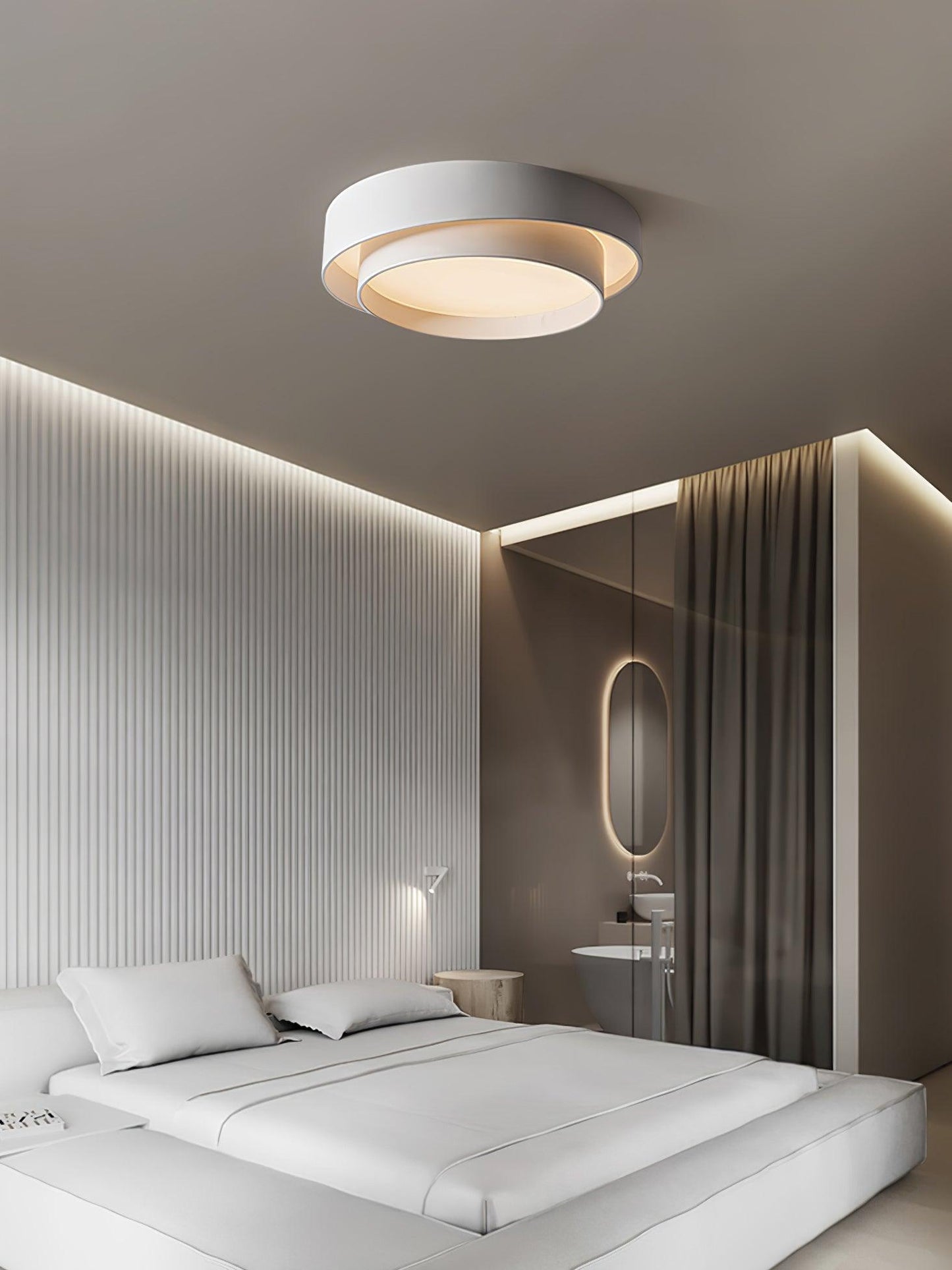 Frendorf | LuxeMelody Moderne LED Deckenleuchte | Elegantes Design | Energiesparende Beleuchtung für Zuhause