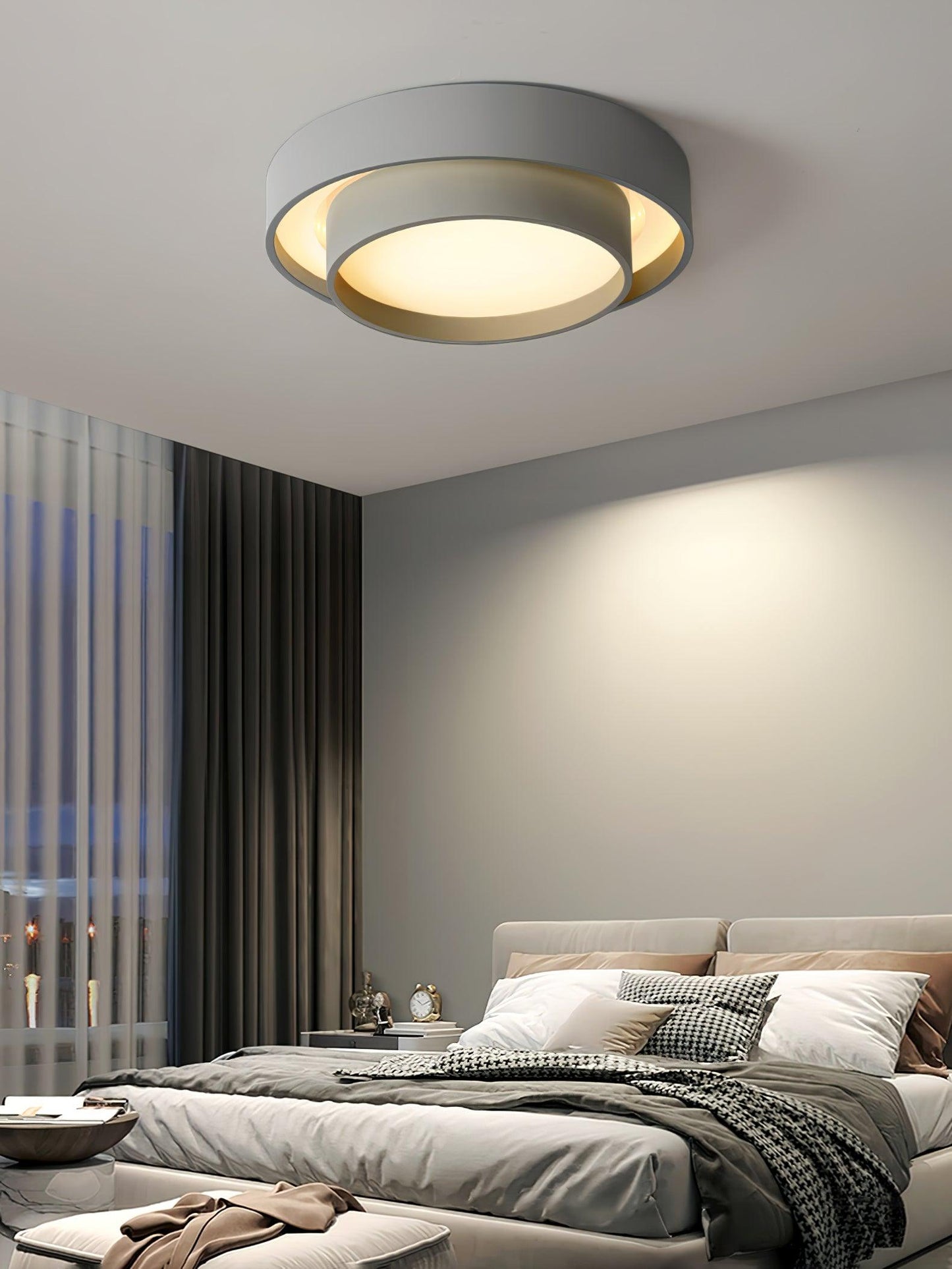 Frendorf | LuxeMelody Moderne LED Deckenleuchte | Elegantes Design | Energiesparende Beleuchtung für Zuhause
