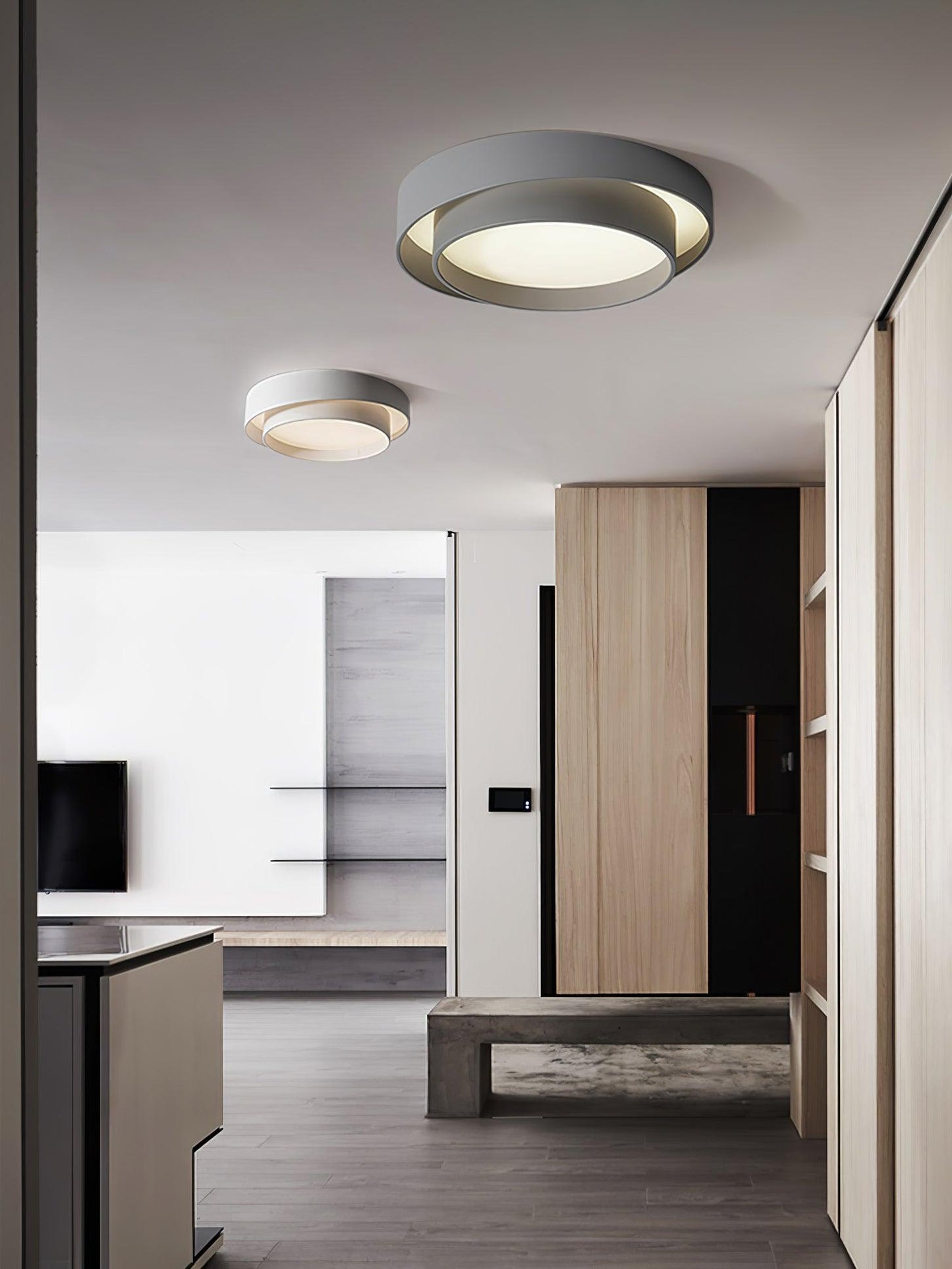 Frendorf | LuxeMelody Moderne LED Deckenleuchte | Elegantes Design | Energiesparende Beleuchtung für Zuhause
