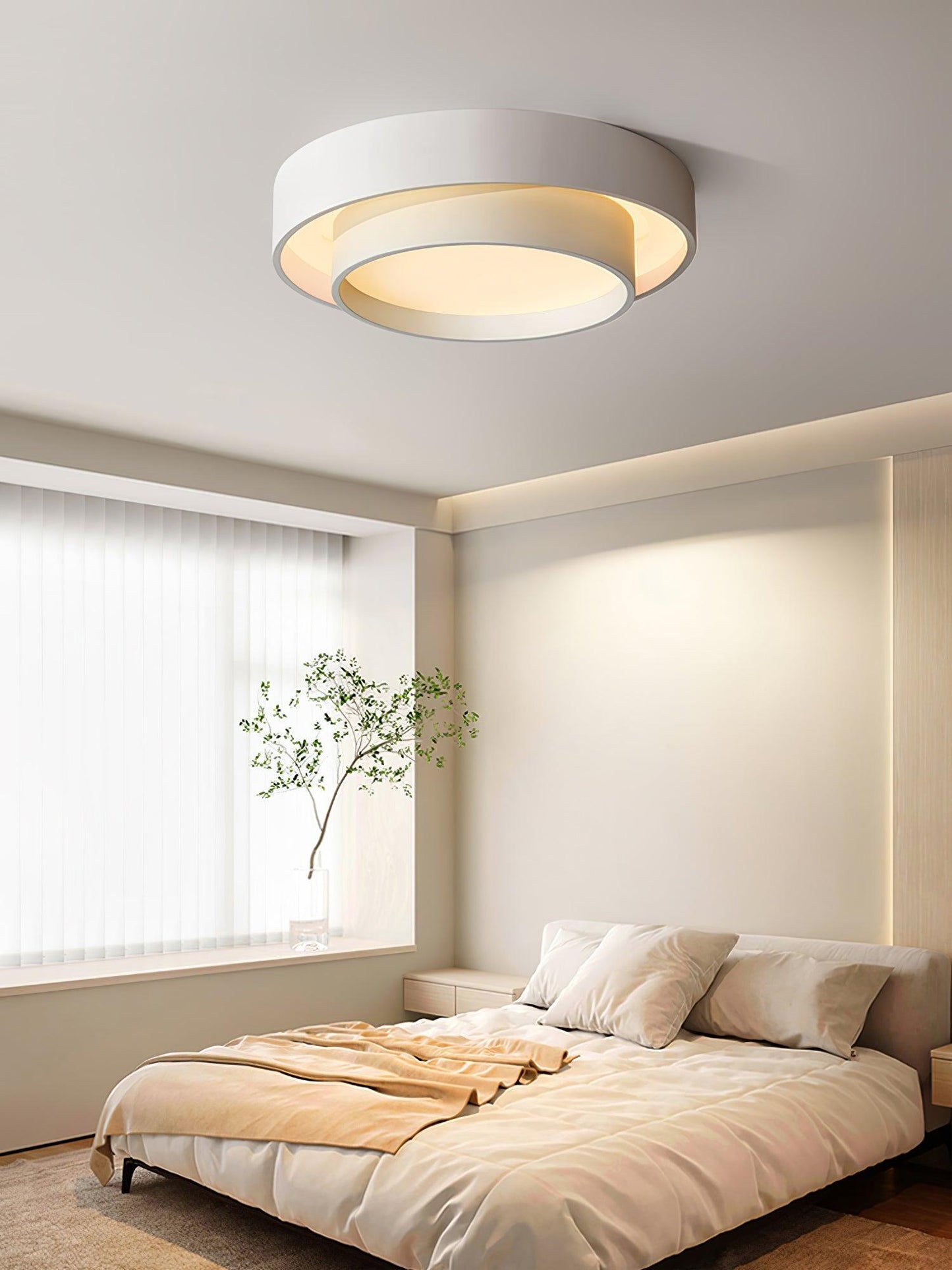 Frendorf | LuxeMelody Moderne LED Deckenleuchte | Elegantes Design | Energiesparende Beleuchtung für Zuhause