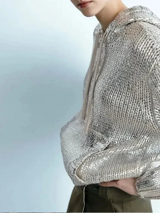 Frendorf | Metallischer Pullover für Frauen