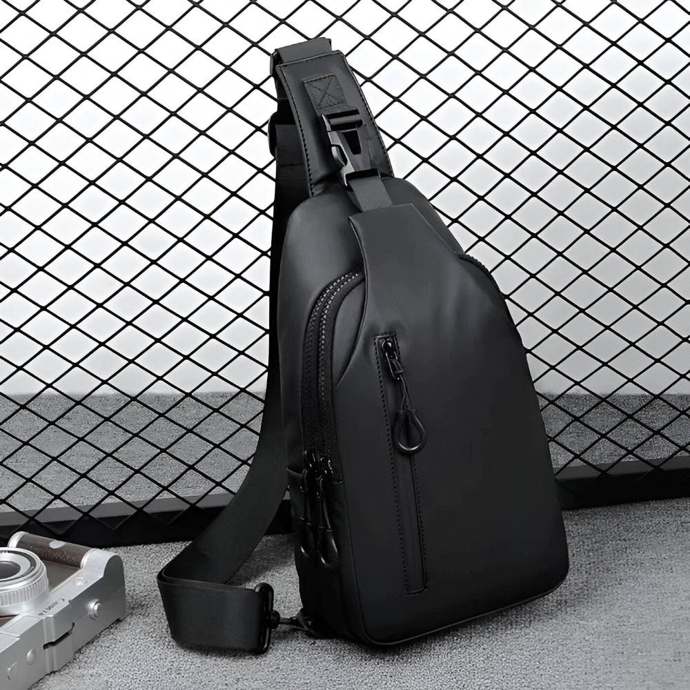 Frendorf | MetroFlex Crossbody Bag - Verstellbare Cross Body Bag Men - Modische Crossbody Bag Schwarz