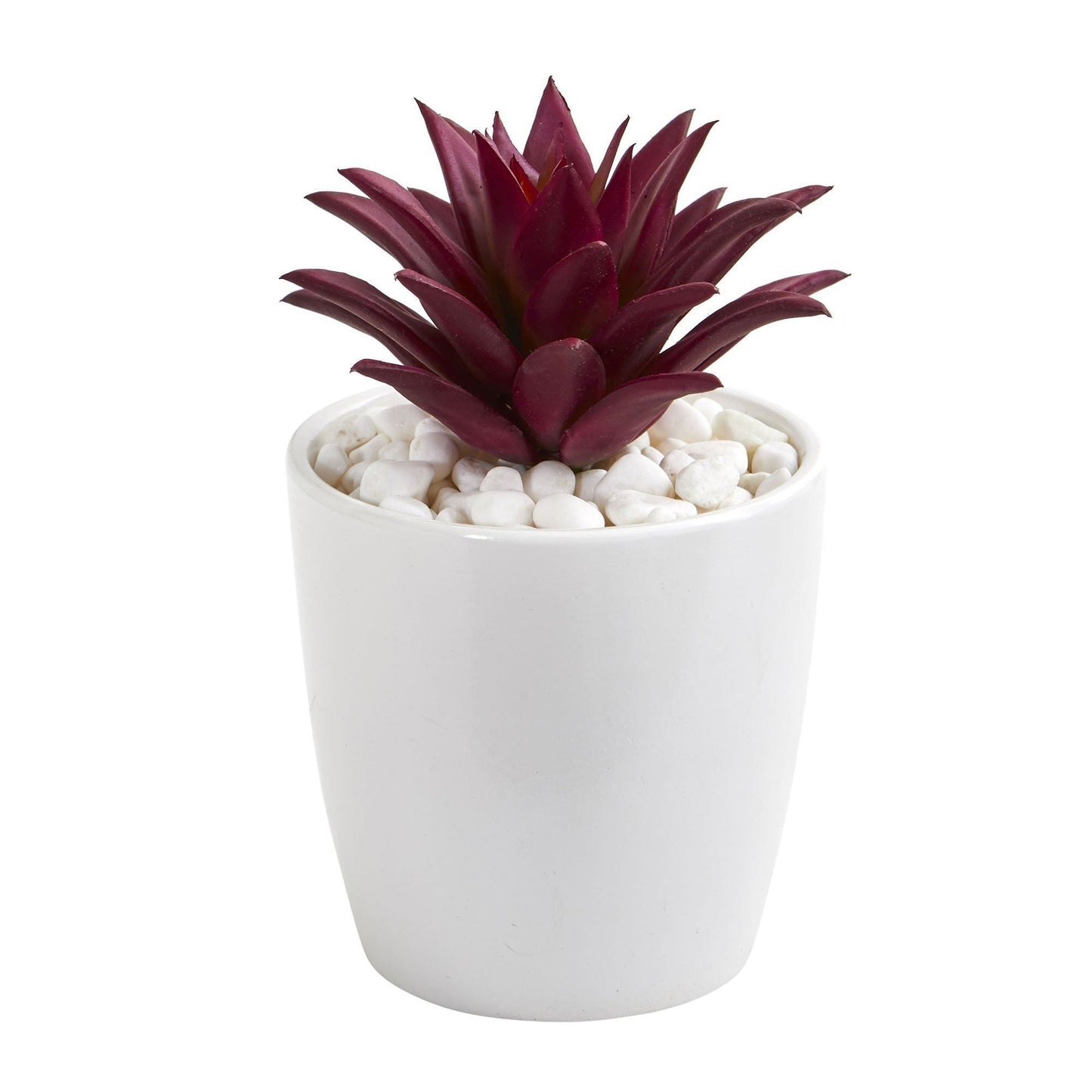 Gemischte Sukkulente Künstliche Pflanze in Weißer Vase (Set von 3)