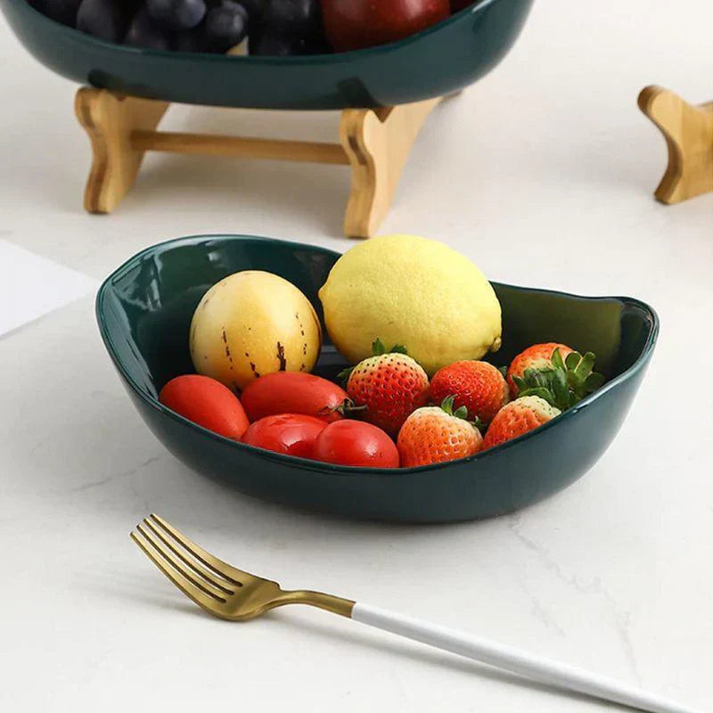 Frendorf | BambuNest – Modernes Bambus-Obstkorb mit abnehmbaren Tabletts & Mehrere Ebenen Design