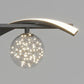 Moderne Schwarz Gold Glas Ball Led Beleuchtung Anhänger Kronleuchter Dekoration für Innen