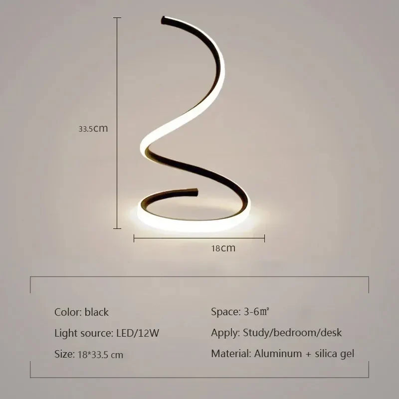 GlowStream - Moderne LED-Tischlampe