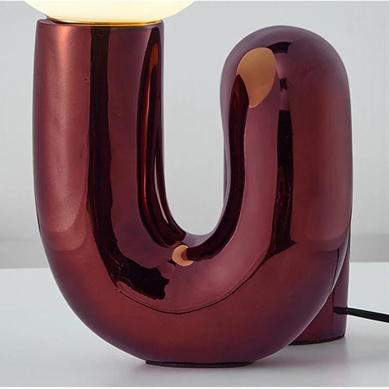 Frendorf | LumiArt – Elegante Tischlampe mit Künstlerischem Glasdesign