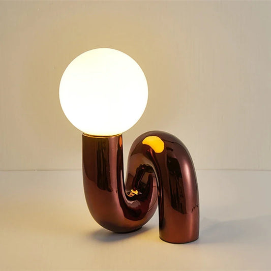 Frendorf | LumiArt – Elegante Tischlampe mit Künstlerischem Glasdesign