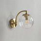 Frendorf | CrystalLux Moderne Glas Wandlampe | Elegante Applikation | Stilvolle Wandbeleuchtung für Zuhause