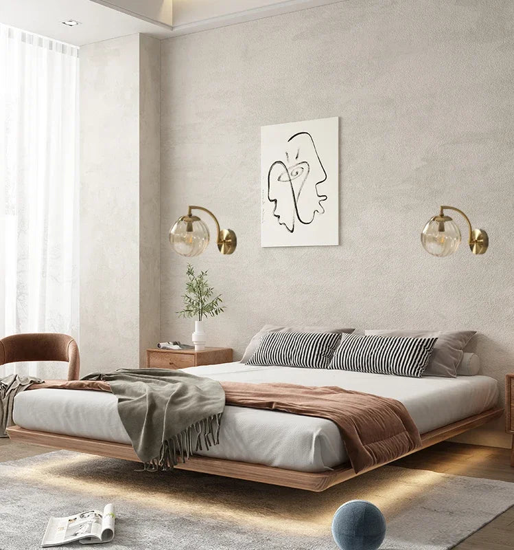 Frendorf | CrystalLux Moderne Glas Wandlampe | Elegante Applikation | Stilvolle Wandbeleuchtung für Zuhause