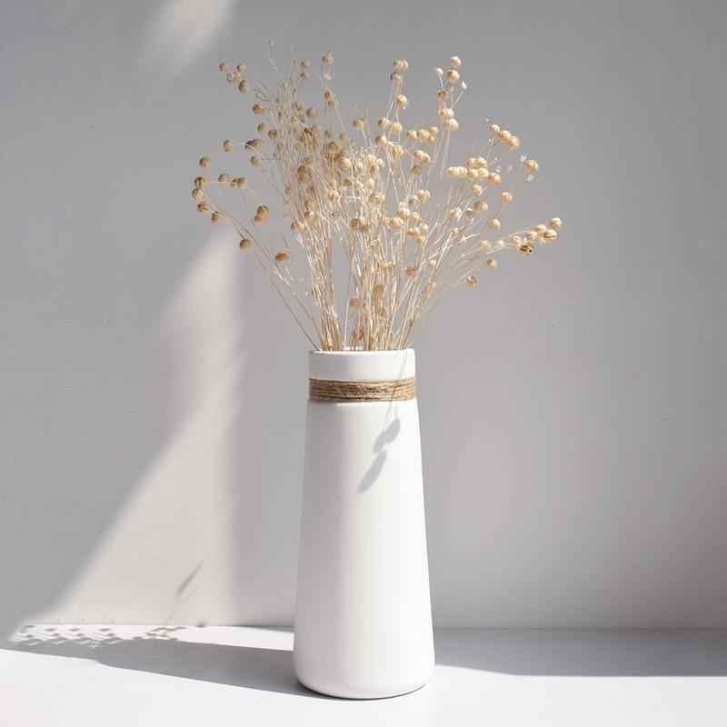 Frendorf | ClayMatte Moderne Keramik Blumenvase | Mattes Finish | Dekoration für Zuhause