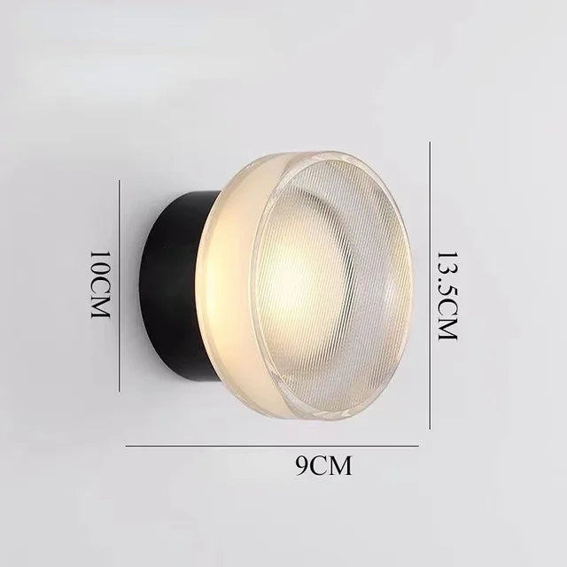Frendorf | OrbixGlow Runde Moderne Wandlampe | Elegantes Lichtdesign | Dimmbare 3-Farb-Option