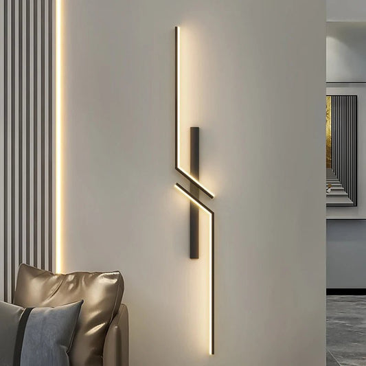 Kreative LED Wandlampe mit Streifen-Design | Modernes Design und dimmbares Licht in 3 Farben