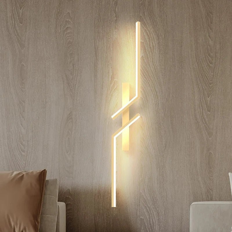 Kreative LED Wandlampe mit Streifen-Design | Modernes Design und dimmbares Licht in 3 Farben